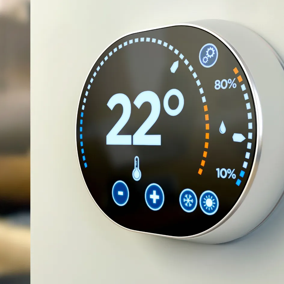 Red Málaga | Instalación de Sistemas de Domótica reloj de control de temperatura